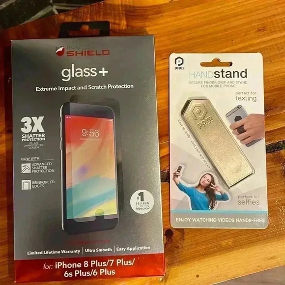 Zagg Invisible Shield Glass+ & Hand Stand - Picture 1 of 8